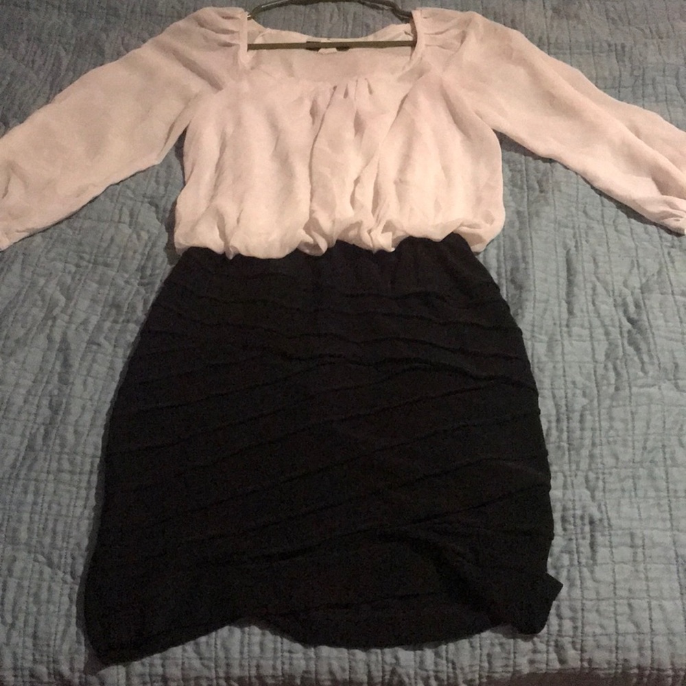 Black and white dress